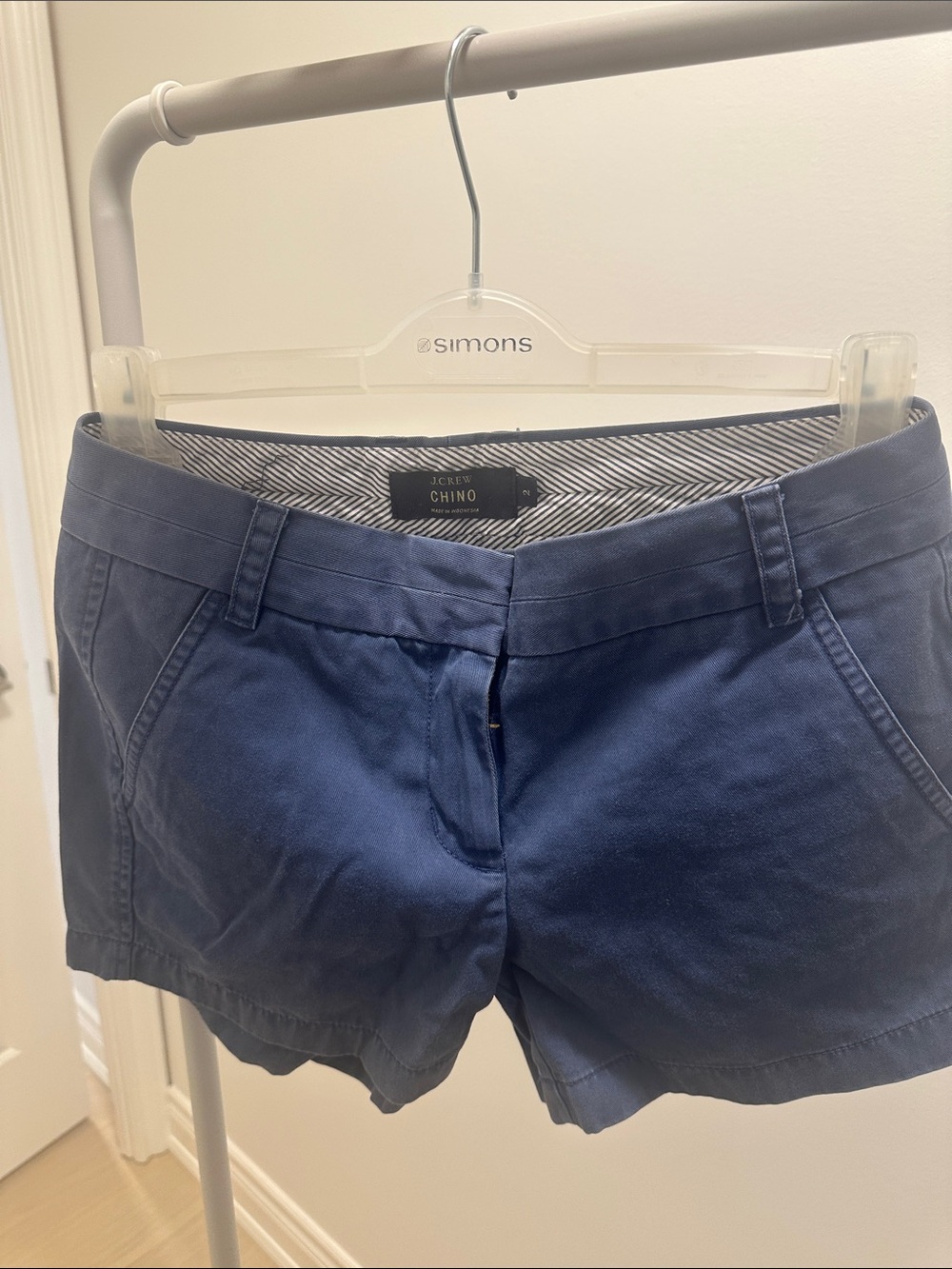 J. Crew Navy Chino Bermuda Shorts